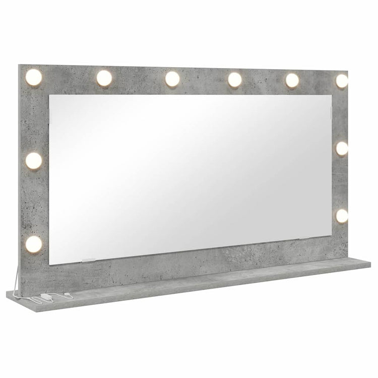 Vidaxx miroir de maquillage rectangulaire gris béton 100 x 55 x 18 cm