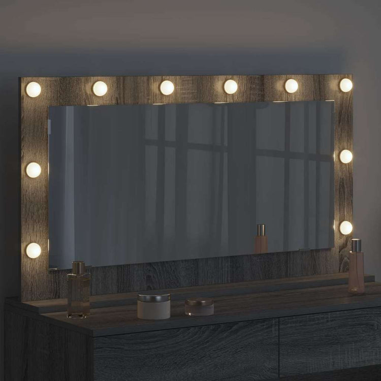 Vidaxx miroir de maquillage rectangulaire gris sonoma 100 x 55 x 18 cm