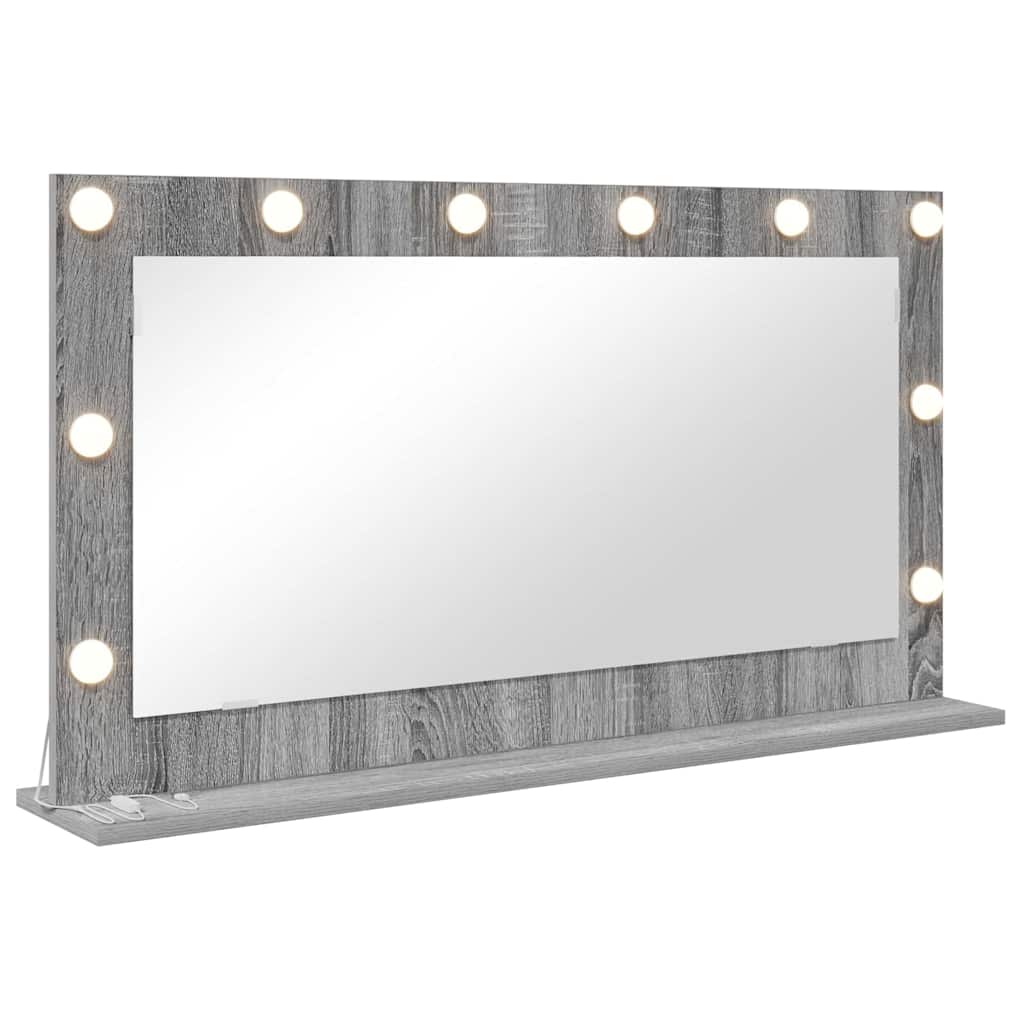 Vidaxx miroir de maquillage rectangulaire gris sonoma 100 x 55 x 18 cm