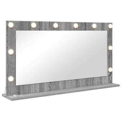 Vidaxx miroir de maquillage rectangulaire gris sonoma 100 x 55 x 18 cm