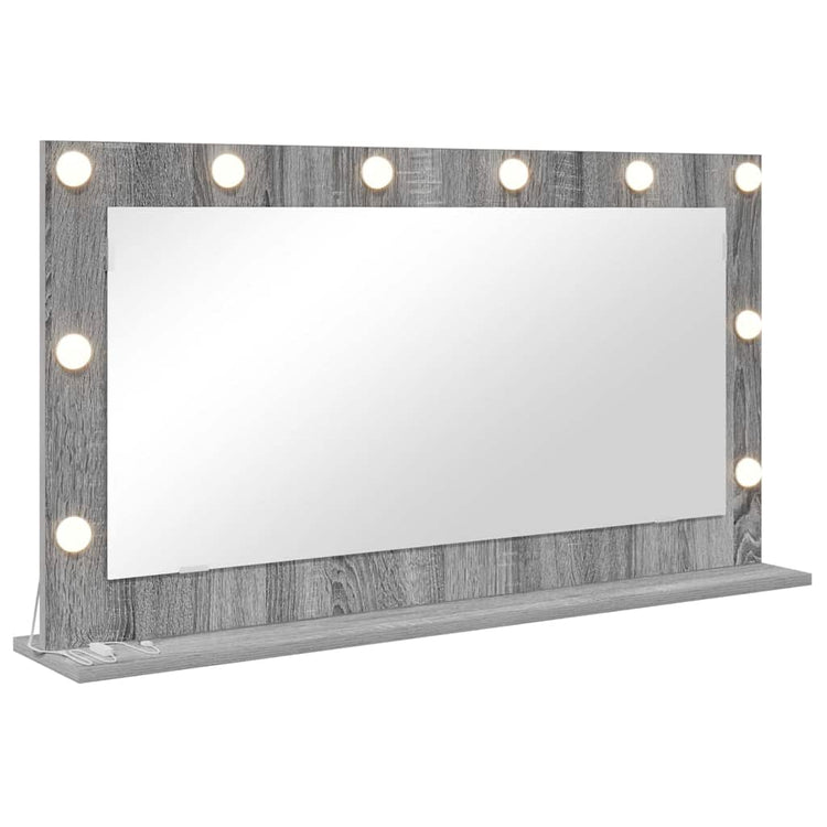 Vidaxx miroir de maquillage rectangulaire gris sonoma 100 x 55 x 18 cm