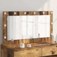 Vidaxx miroir de maquillage rectangulaire vieux bois 100 x 55 x 18 cm