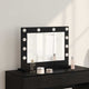 Vidaxx miroir de maquillage rectangulaire chêne noir 60 x 45 x 18 cm