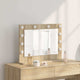 Vidaxx miroir de maquillage rectangulaire chêne sonoma 60 x 45 x 18 cm