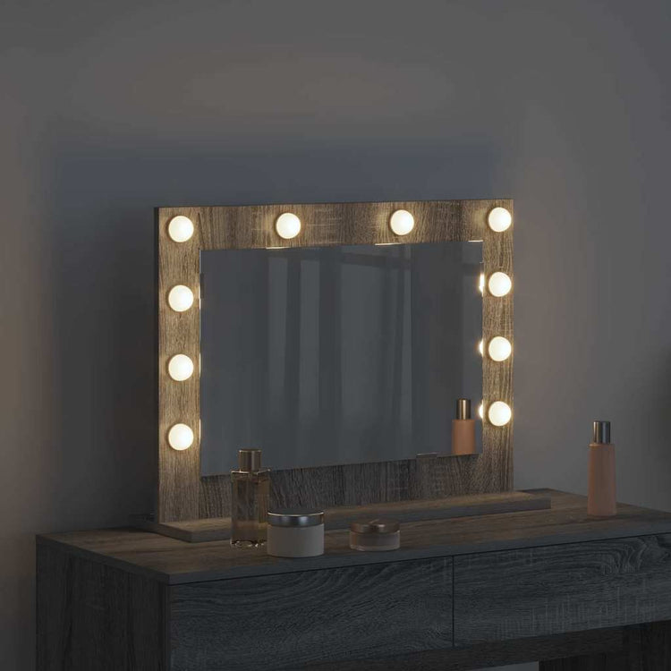 Vidaxx miroir de maquillage rectangulaire gris sonoma 60 x 45 x 18 cm