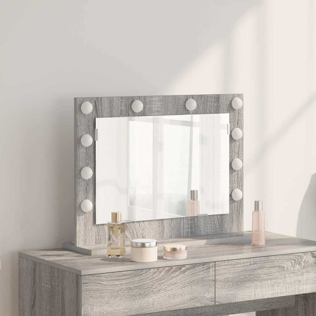 Vidaxx miroir de maquillage rectangulaire gris sonoma 60 x 45 x 18 cm