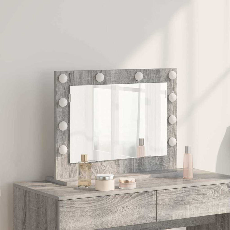 Vidaxx miroir de maquillage rectangulaire gris sonoma 60 x 45 x 18 cm