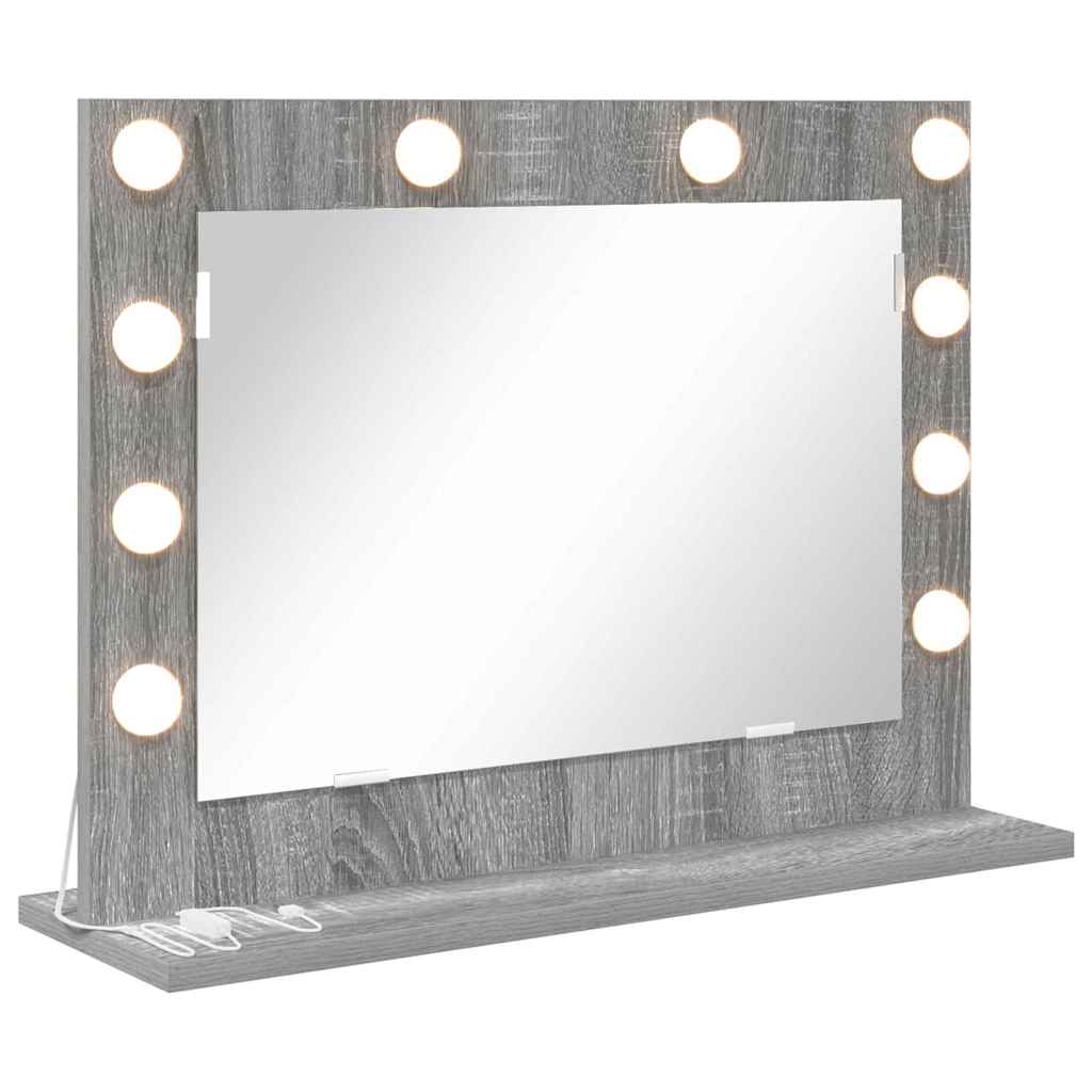 Vidaxx miroir de maquillage rectangulaire gris sonoma 60 x 45 x 18 cm