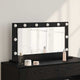 Vidaxx miroir de maquillage rectangulaire chêne noir 80 x 45 x 18 cm