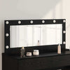Vidaxx miroir de maquillage rectangulaire chêne noir 100 x 45 x 18 cm