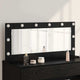 Vidaxx miroir de maquillage rectangulaire chêne noir 100 x 45 x 18 cm