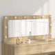 Vidaxx miroir de maquillage rectangulaire chêne sonoma 100 x 45 x 18 cm