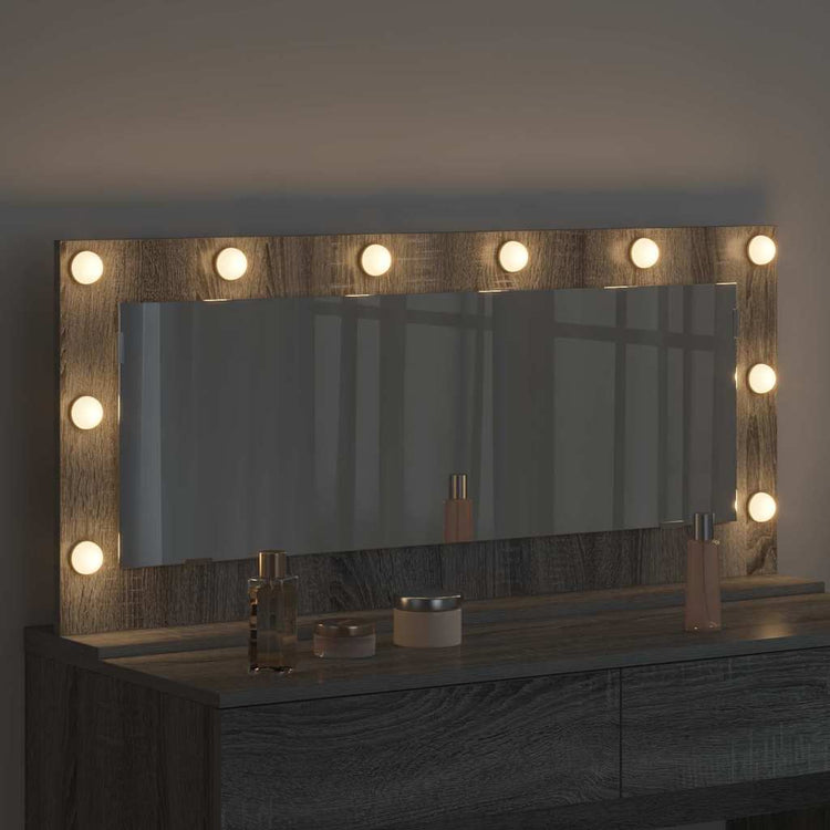 Vidaxx miroir de maquillage rectangulaire gris sonoma 100 x 45 x 18 cm
