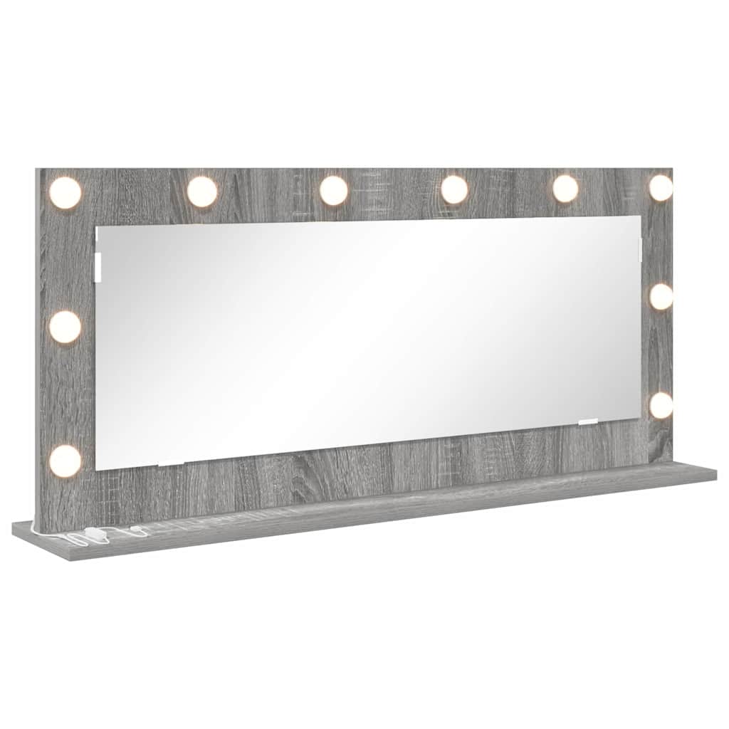 Vidaxx miroir de maquillage rectangulaire gris sonoma 100 x 45 x 18 cm