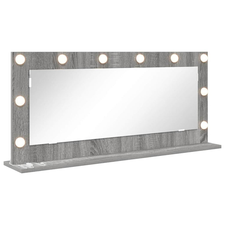 Vidaxx miroir de maquillage rectangulaire gris sonoma 100 x 45 x 18 cm