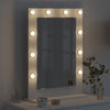 Vidaxx miroir de maquillage blanc 70 x 50 x 18 cm verre et bois avec plastique