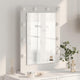 Vidaxx miroir de maquillage blanc 70 x 50 x 18 cm verre et bois avec plastique