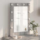 Vidaxl miroir de maquillage rectangulaire gris sonoma 70 x 50 x 18 cm