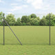 Poteau de clôture Vidaxl gris 10 x 1,6 m (maille 13 mm) acier et PVC
