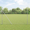 Vidaxl poteau de clôture argent 10 x 1,5 m (maille 25 mm) acier