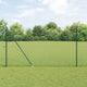 Poteau de clôture Vidaxl vert 10 x 1,5 m (maille 13 mm) acier et PVC