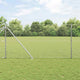 Vidaxl poteau de clôture argent 10 x 1 m (maille 25 mm) acier