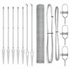 Vidaxl poteau de clôture argent 10 x 1,2 m (maille 25 mm) acier