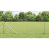 Vidaxl poteau de clôture argent 25 x 0,6 m (maille 50 mm) acier