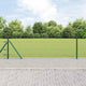 Vidaxl poteau de clôture vert 10 x 0,4 m (maille 25 mm) acier et PVC