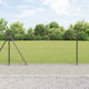 Vidaxl poteau de clôture gris 25 x 0,8 m (maille 25 mm) acier et PVC