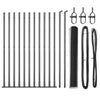 Vidaxl poteau de clôture gris 25 x 1 m (maille 13 mm) acier
