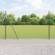 Vidaxl poteau de clôture gris 25 x 1,4 m (maille 50 mm) acier et PVC