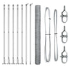 Vidaxl poteau de clôture argent 10 x 1,4 m (maille 36 mm) acier