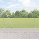 Vidaxl poteau de clôture argent 10 x 1,6 m (maille 13 mm) acier