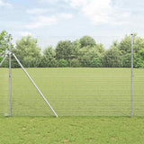 Vidaxl poteau de clôture argent 10 x 1,5 m (maille 19 x 19 mm) acier - afbeelding 1