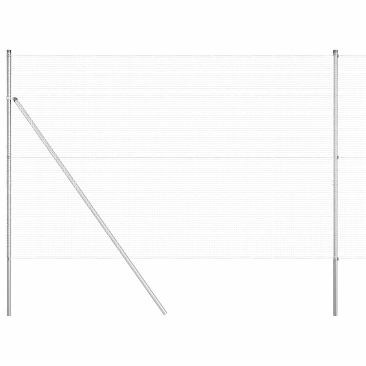 Vidaxl poteau de clôture argent 10 x 1,6 m (maille 16 x 16 mm) acier
