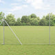 Vidaxl poteau de clôture argent 10 x 1,6 m (maille 25 x 25 mm) acier