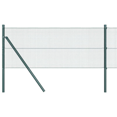 Vidaxl poteau de clôture vert 10 x 0,5 m (maille 16 x 16 mm) acier