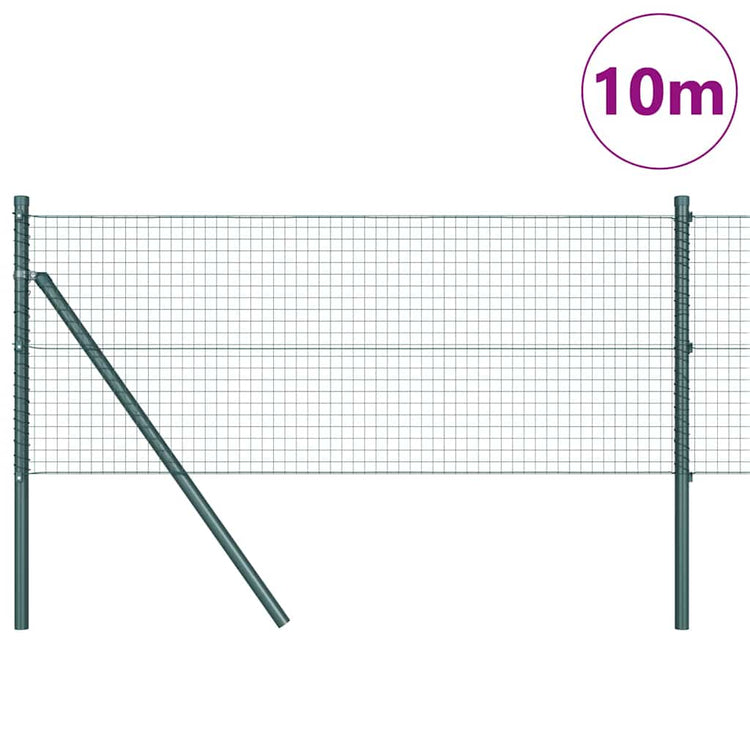 Poteau de clôture Vidaxl vert 10 x 0,6 m (maille 25 x 25 mm)