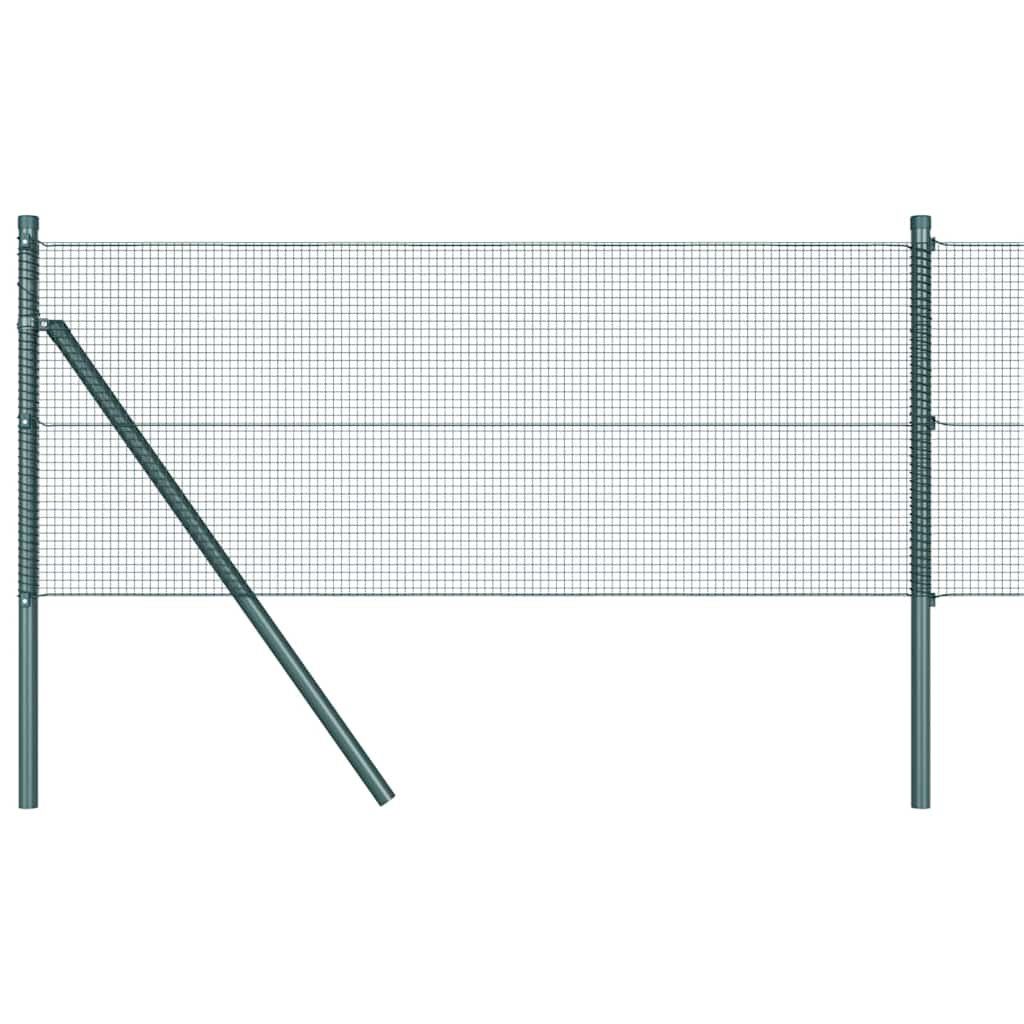 Poteau de clôture Vidaxl vert 10 x 0,8 m (maille 12 x 12 mm)