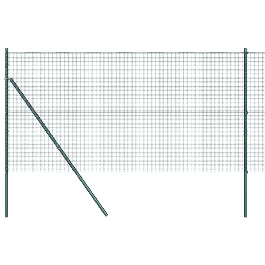 Poteau de clôture Vidaxl vert 10 x 1,2 m (maille 12 x 12 mm)