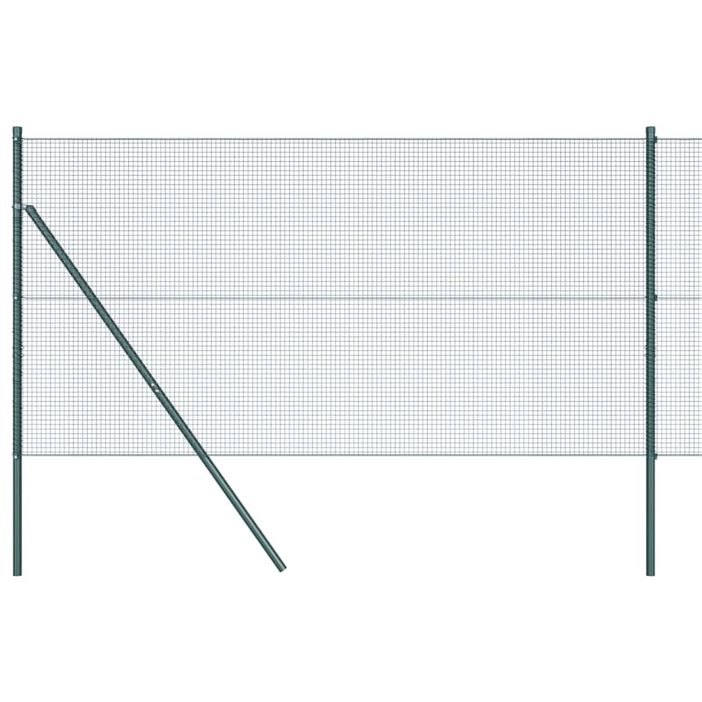 Poteau de clôture Vidaxl vert 10 x 1,2 m (maille 16 x 16 mm)