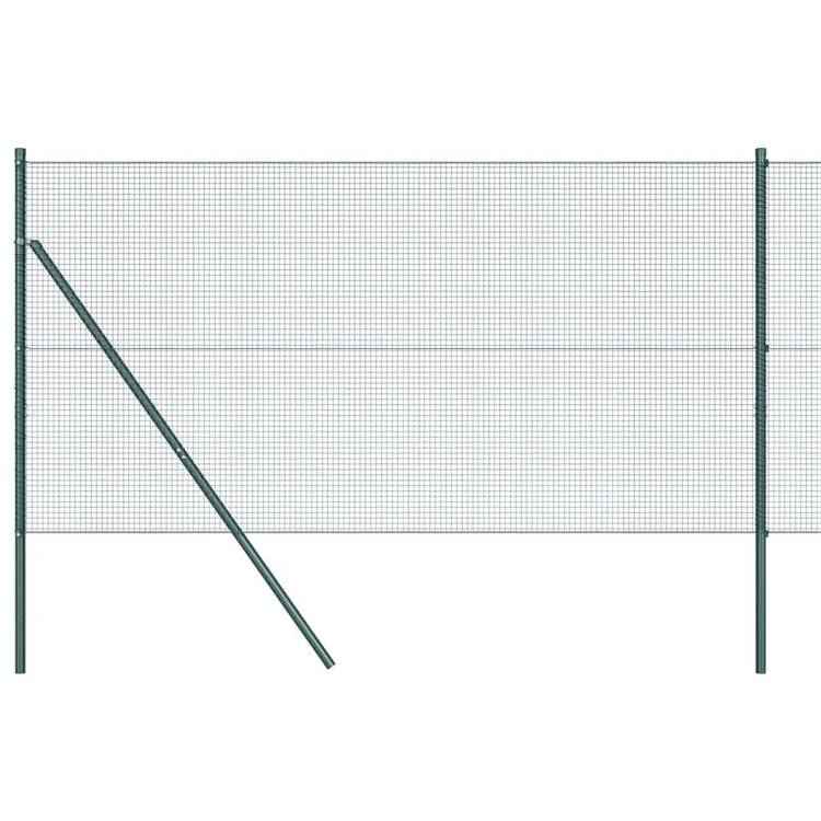 Poteau de clôture Vidaxl vert 10 x 1,2 m (maille 16 x 16 mm)