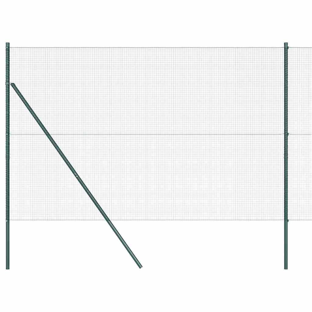 Poteau de clôture Vidaxl vert 10 x 1,5 m (maille 16 x 16 mm)