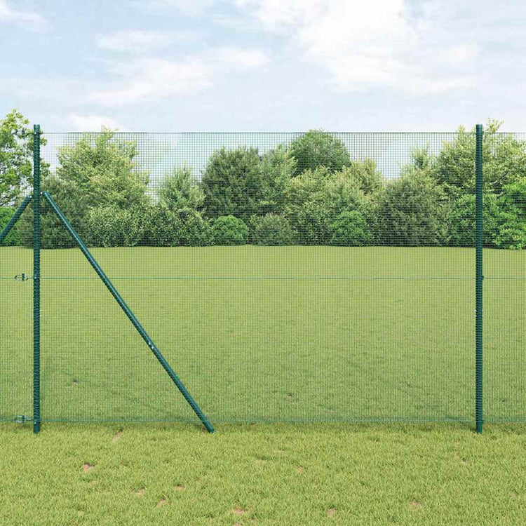 Poteau de clôture Vidaxl vert 10 x 1,6 m (maille 12 x 12 mm)