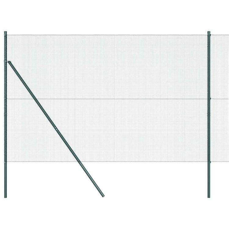 Poteau de clôture Vidaxl vert 10 x 1,6 m (maille 12 x 12 mm)