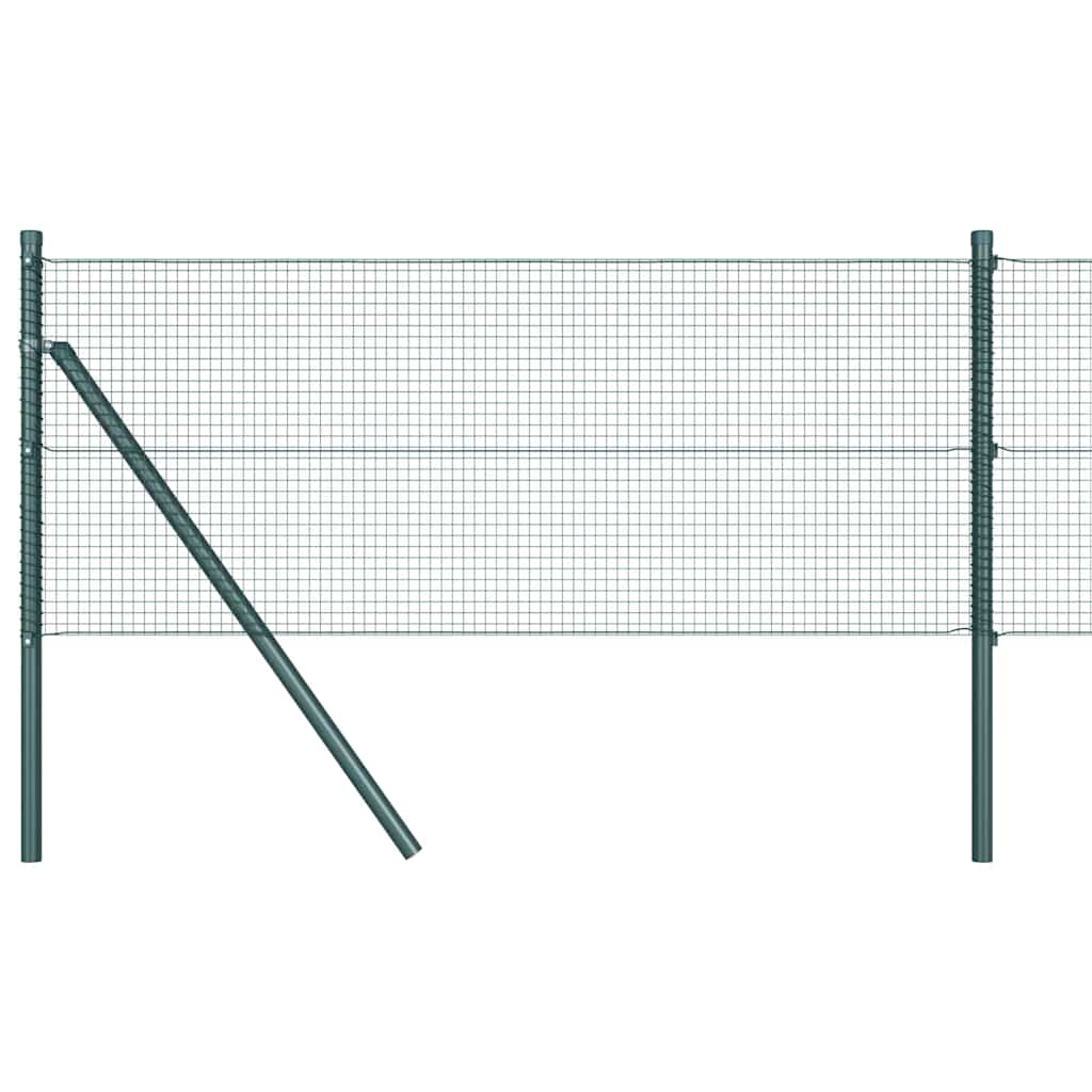 Poteau de clôture Vidaxl vert 25 x 0,8 m (filet de clôture 16 x 16 mm)