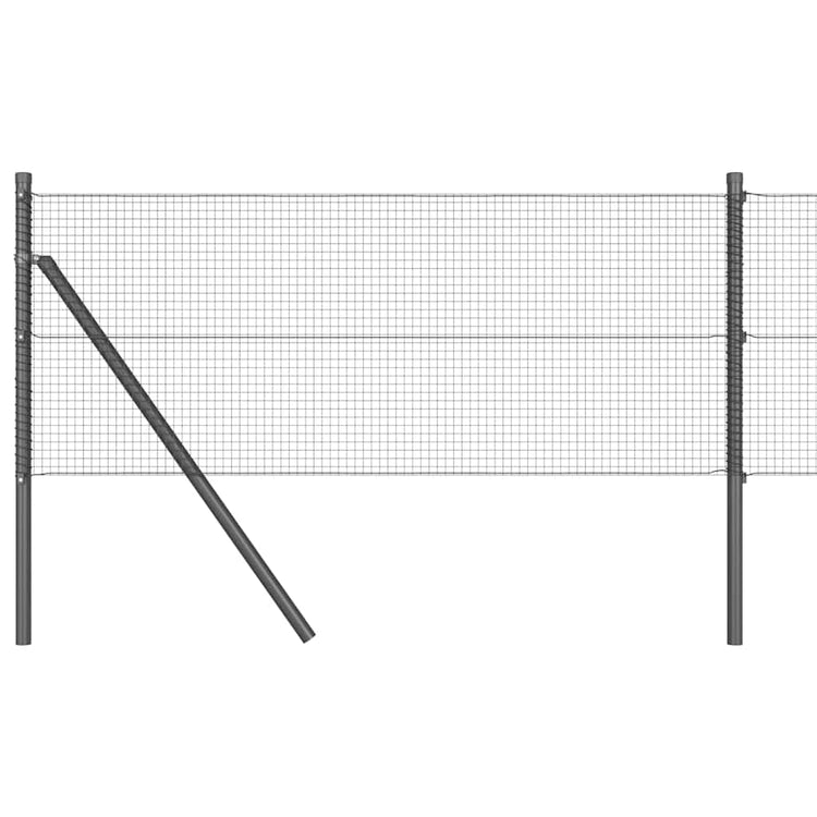 Poteau de clôture Vidaxl gris 10 x 0,4 m (maille 16 x 16 mm)