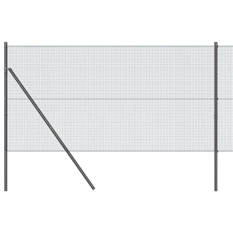 Poteau de clôture Vidaxl gris 10 x 1,2 m (maille 16 x 16 mm)