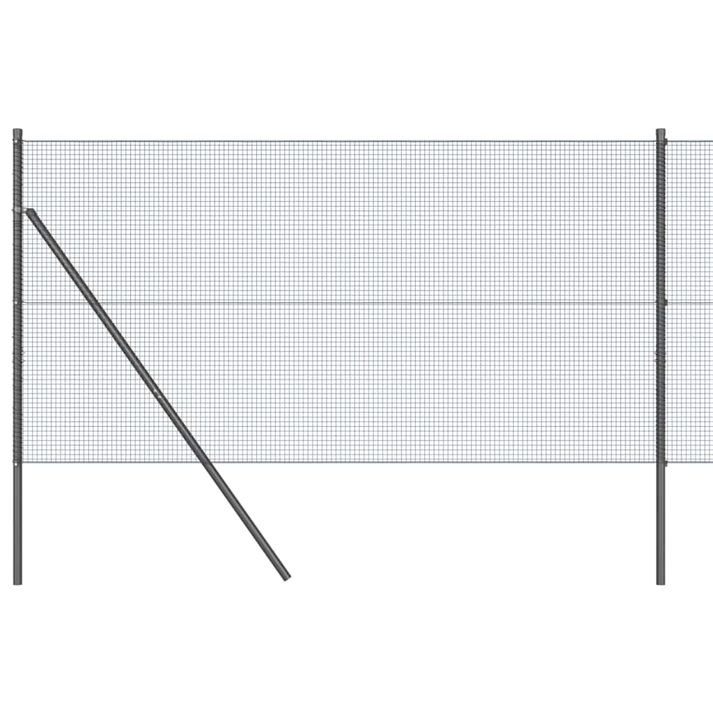 Poteau de clôture Vidaxl gris 10 x 1,4 m (maille 16 x 16 mm)